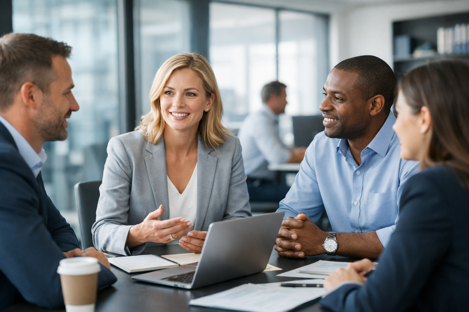 Modern workplace - professionals in overleg